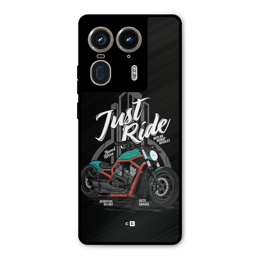 Just Ride Speed Metal Back Case for Motorola Edge 50 Ultra
