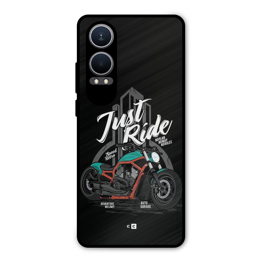 Just Ride Speed Metal Back Case for OnePlus Nord CE4 Lite