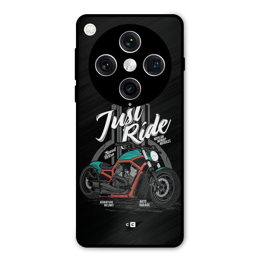 Just Ride Speed Metal Back Case for Oppo Find X8 Pro