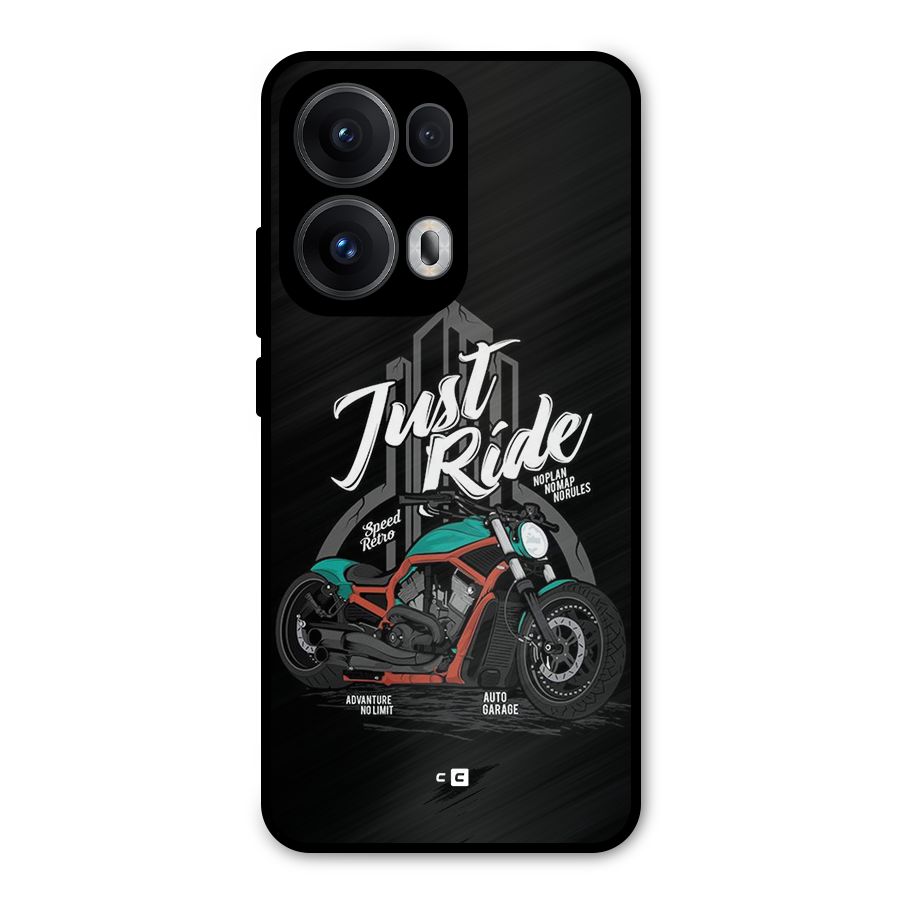 Just Ride Speed Metal Back Case for Oppo Reno13 Pro