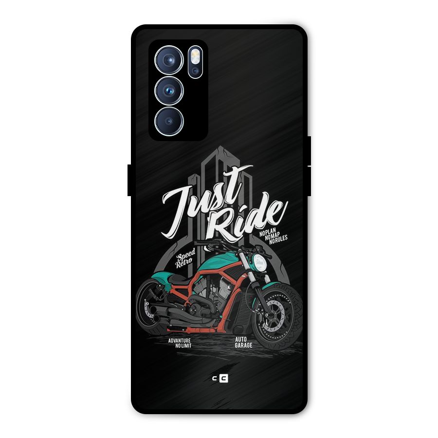 Just Ride Speed Metal Back Case for Oppo Reno6 Pro 5G