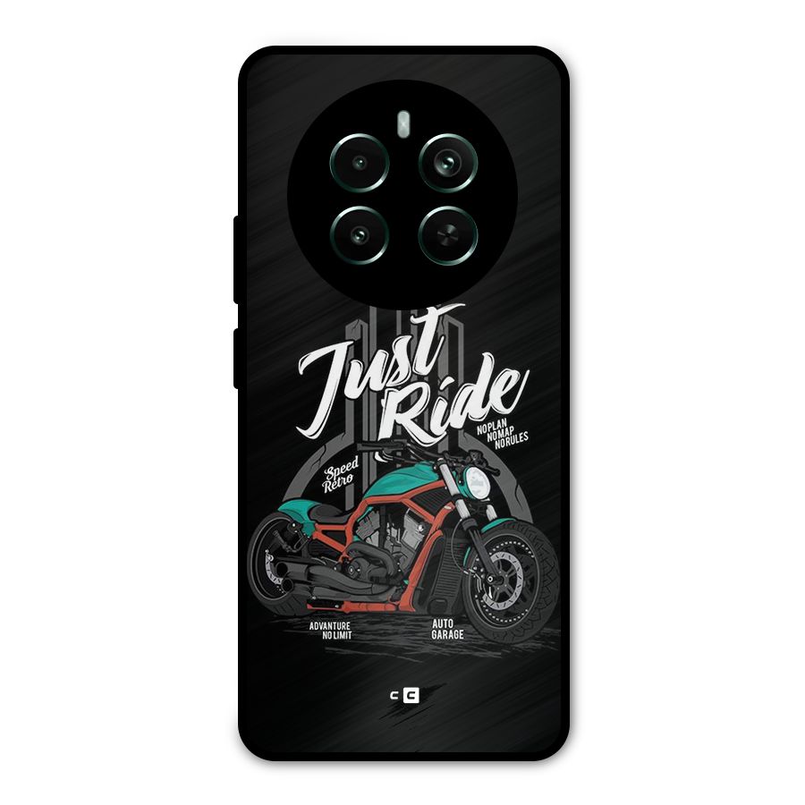 Just Ride Speed Metal Back Case for Realme 12 Plus