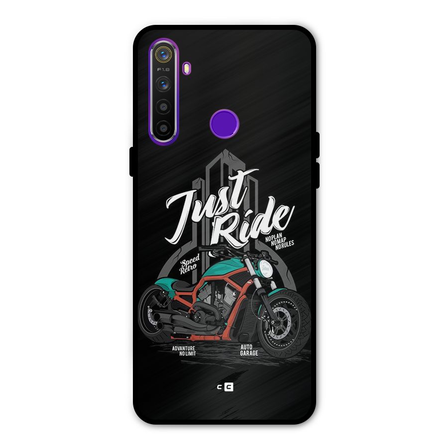 Just Ride Speed Metal Back Case for Realme Narzo 10