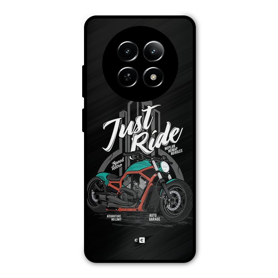 Just Ride Speed Metal Back Case for Realme Narzo 70x 5G