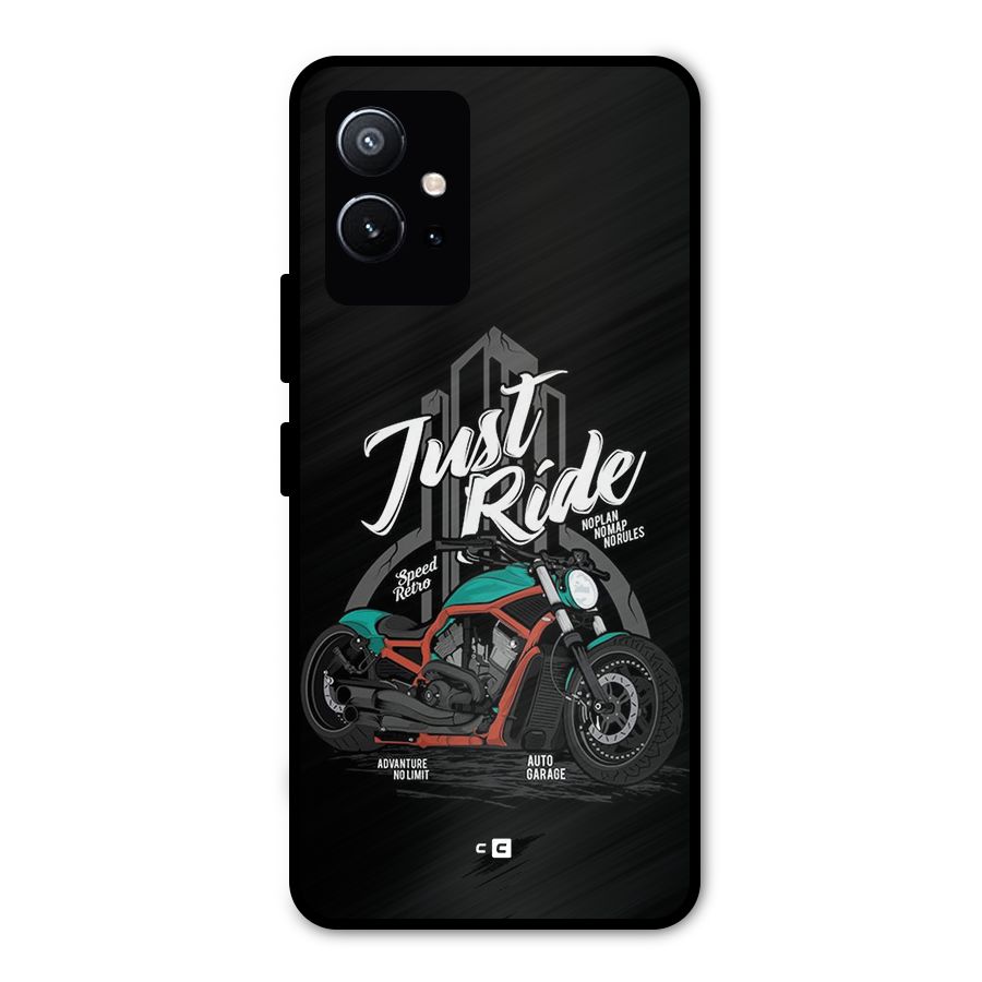 Just Ride Speed Metal Back Case for Vivo T1 5G