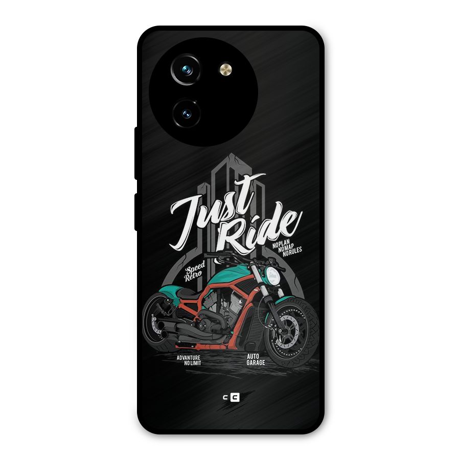 Just Ride Speed Metal Back Case for Vivo T3x