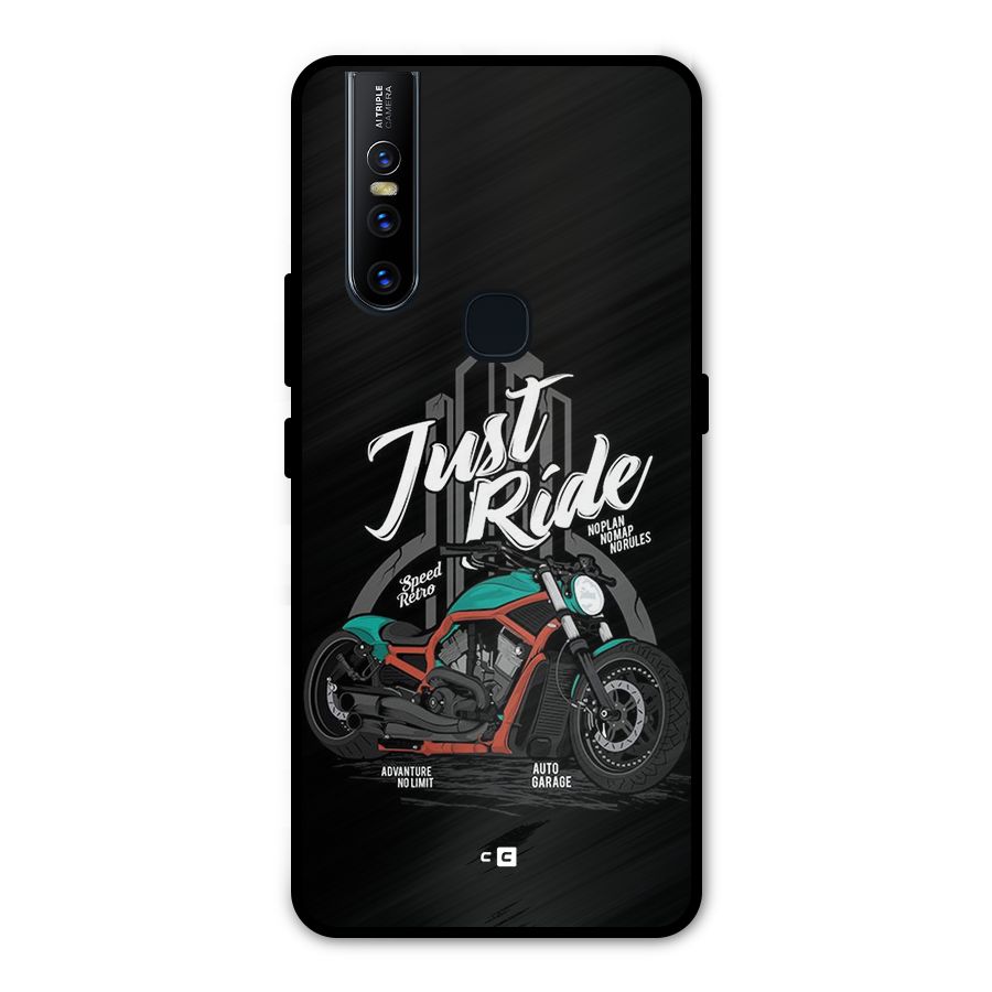 Just Ride Speed Metal Back Case for Vivo V15