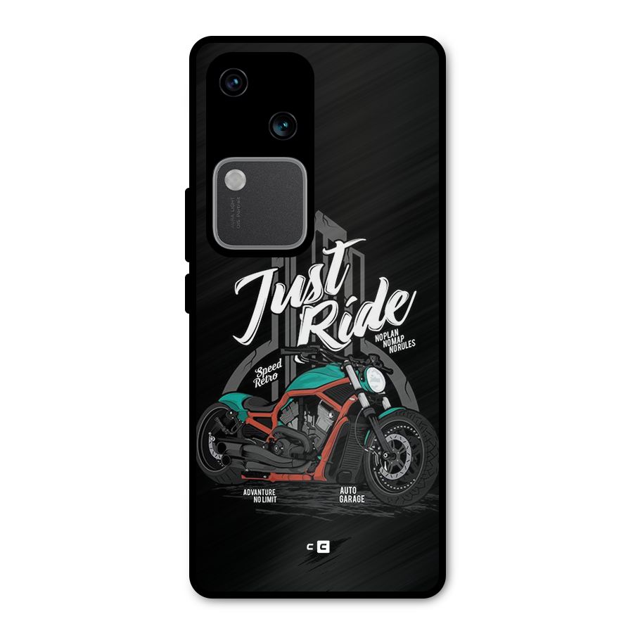Just Ride Speed Metal Back Case for Vivo V30 Pro