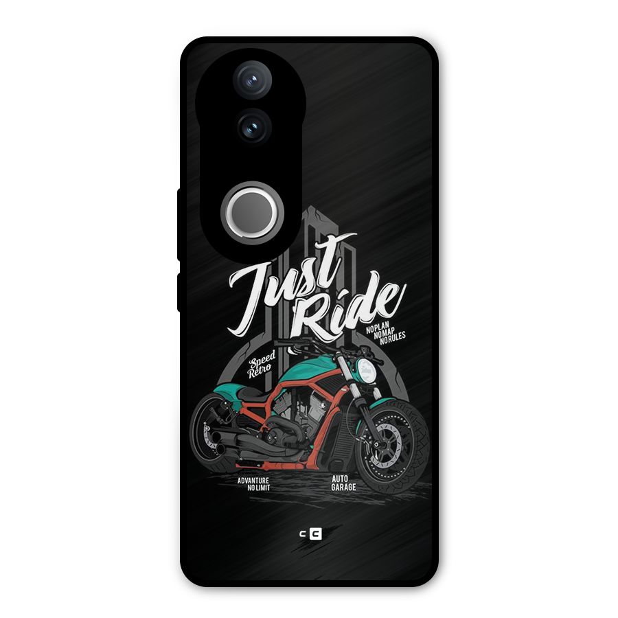 Just Ride Speed Metal Back Case for Vivo V50