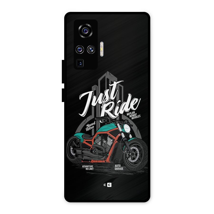 Just Ride Speed Metal Back Case for Vivo X50 Pro