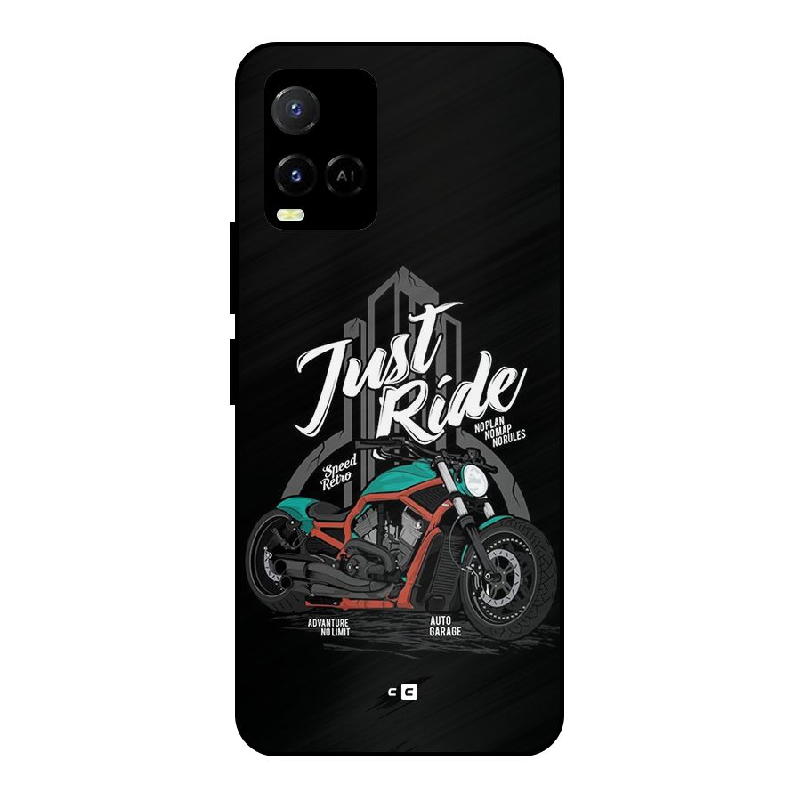 Just Ride Speed Metal Back Case for Vivo Y21G