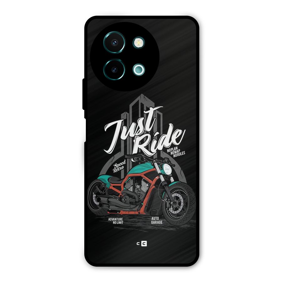 Just Ride Speed Metal Back Case for Vivo Y58