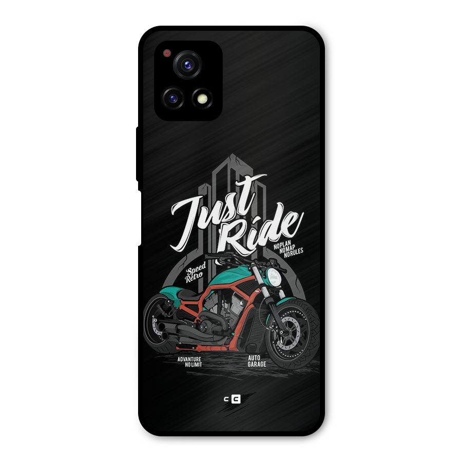 Just Ride Speed Metal Back Case for Vivo Y72 5G