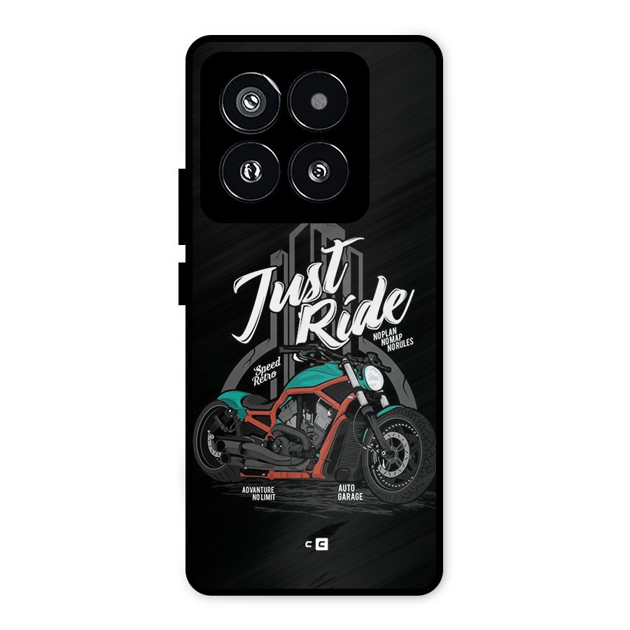Just Ride Speed Metal Back Case for Xiaomi 14 Pro