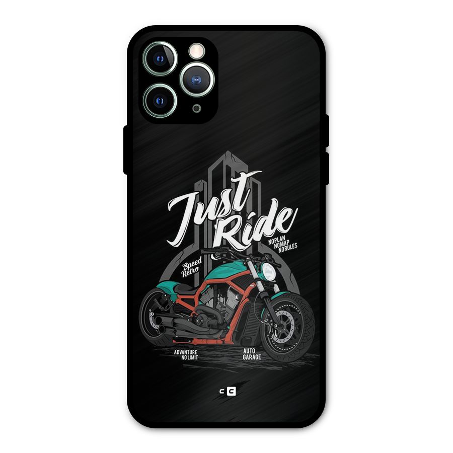 Just Ride Speed Metal Back Case for iPhone 11 Pro Max