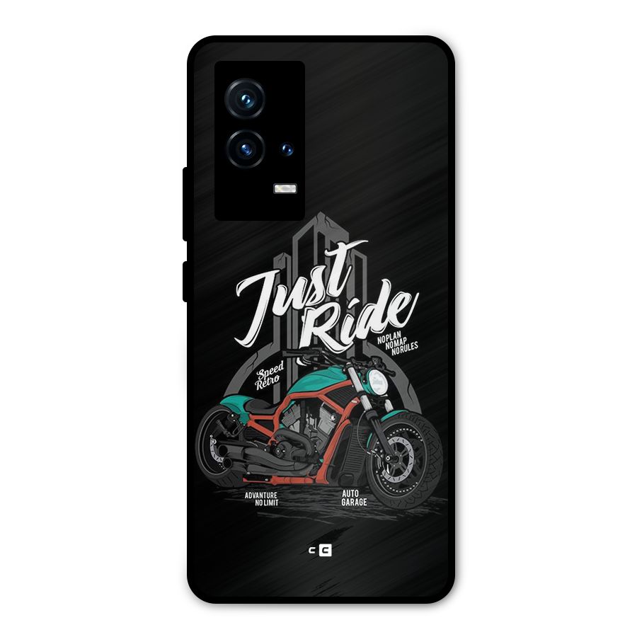 Just Ride Speed Metal Back Case for iQOO 9 5G