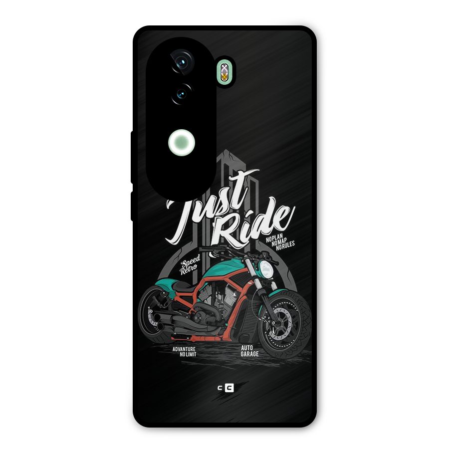Just Ride Speed Metal Back Case for iQOO Z9s