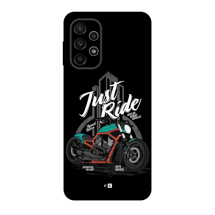 Just Ride Speed Original Polycarbonate Back Case for Galaxy A23