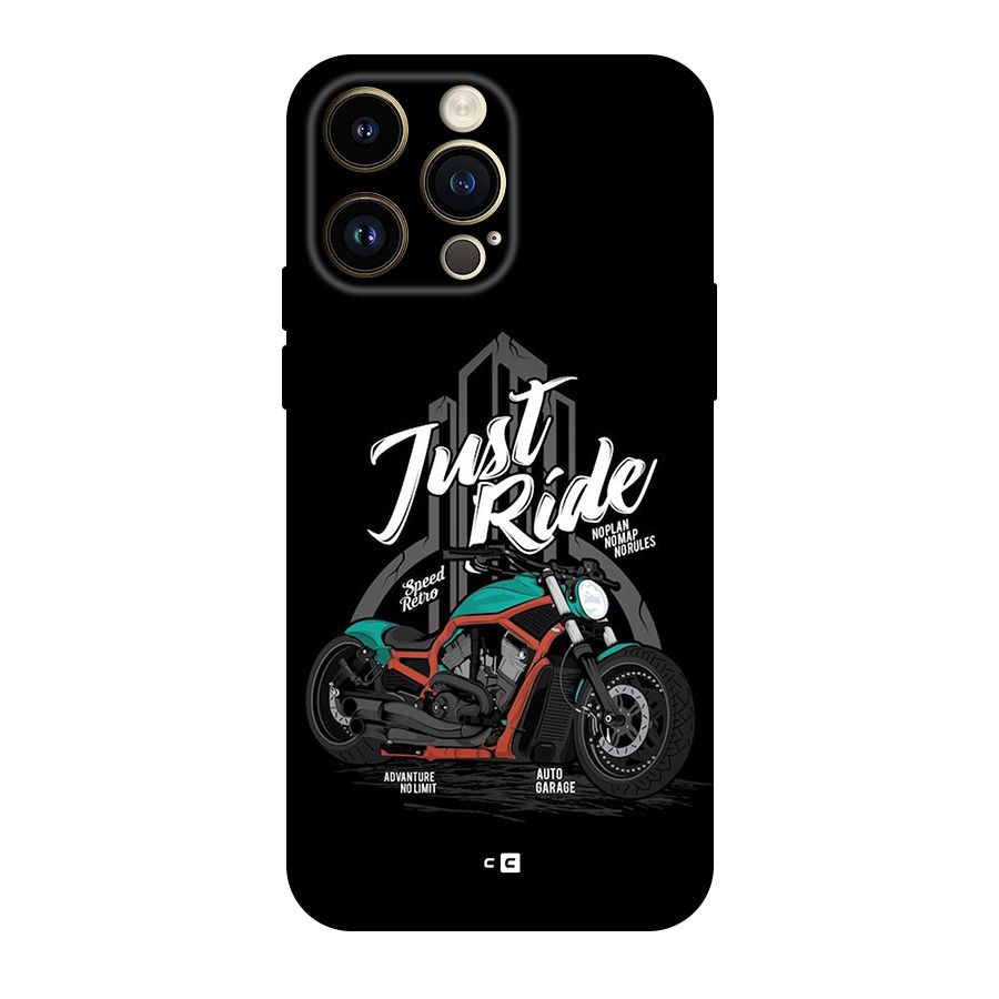 Just Ride Speed Original Polycarbonate Back Case for iPhone 14 Pro Max