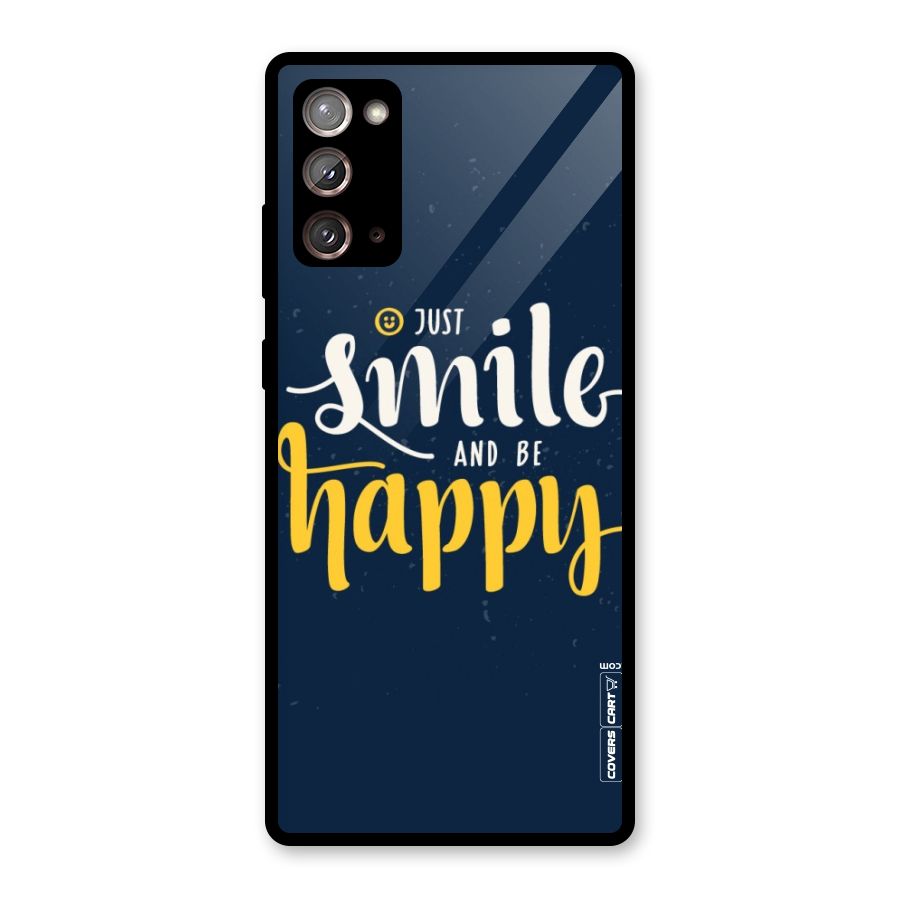 Just Smile Glass Back Case for Galaxy Note 20