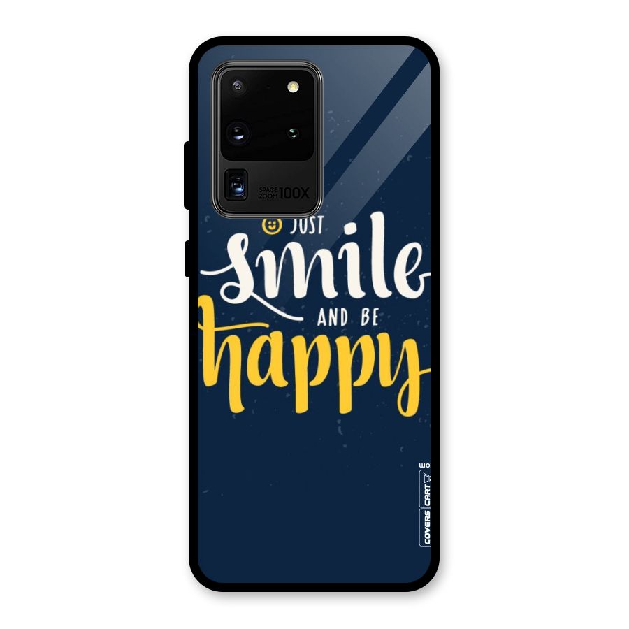 Just Smile Glass Back Case for Galaxy S20 Ultra