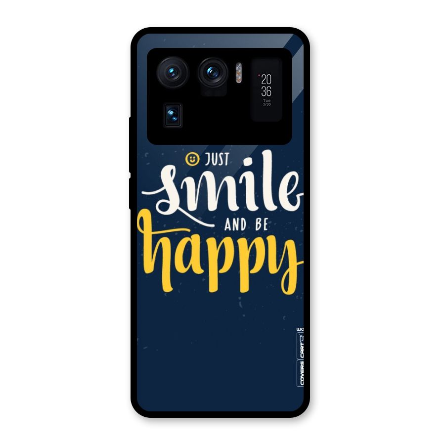 Just Smile Glass Back Case for Mi 11 Ultra