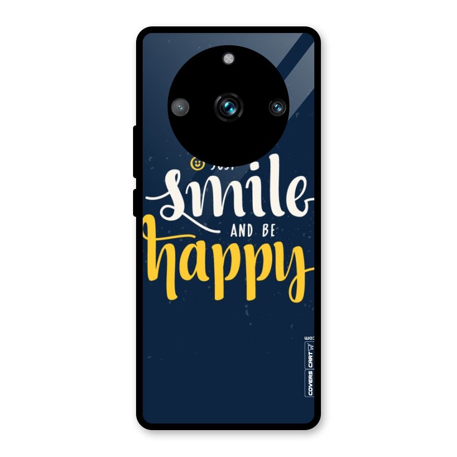 Just Smile Glass Back Case for Realme 11 Pro