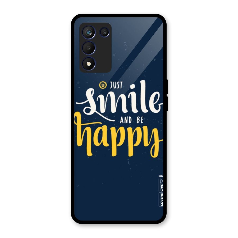 Just Smile Glass Back Case for Realme 9 5G Speed