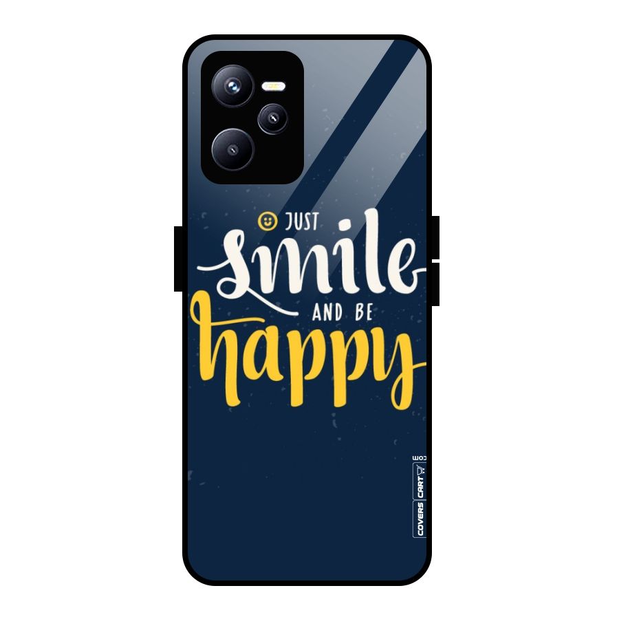Just Smile Glass Back Case for Realme C35