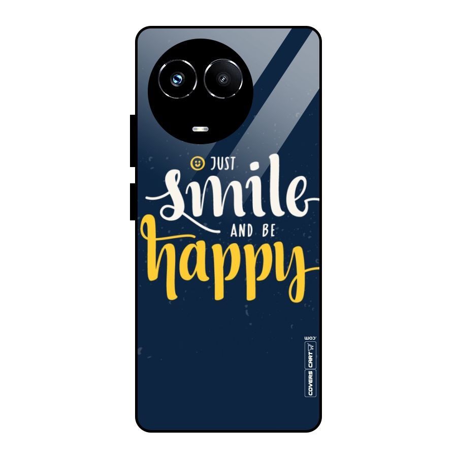 Just Smile Glass Back Case for Realme Narzo 60X