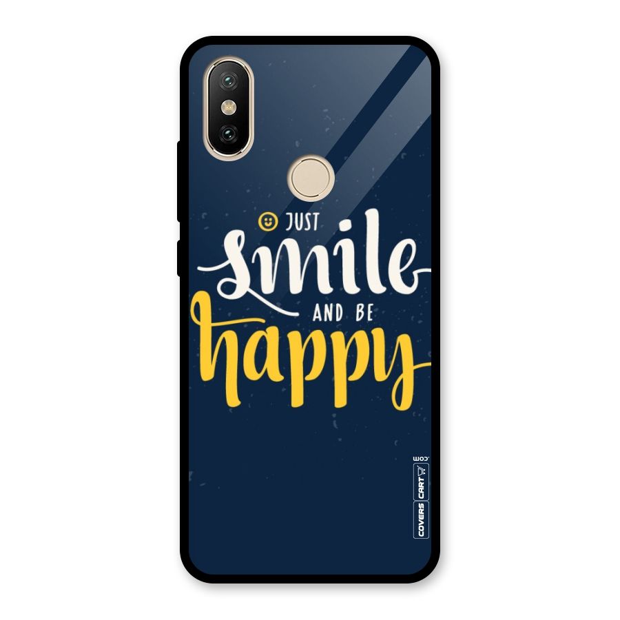 Just Smile Glass Back Case for Redmi A2