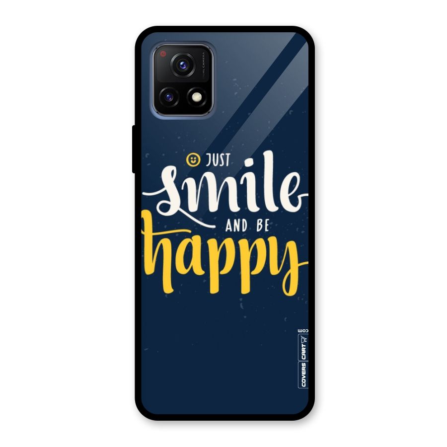 Just Smile Glass Back Case for Vivo Y72 5G