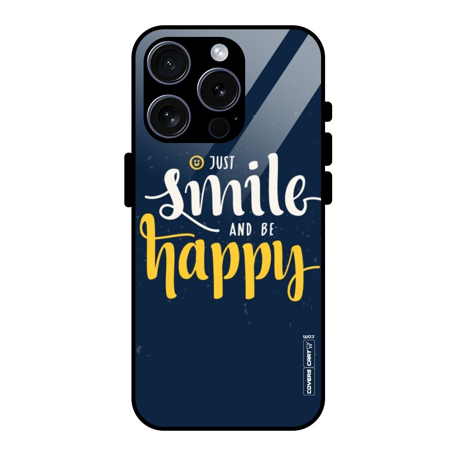 Just Smile Glass Back Case for iPhone 15 Pro