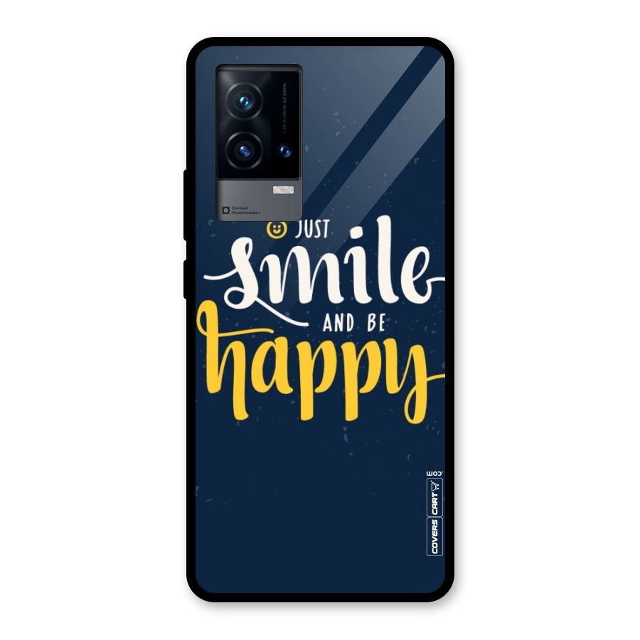 Just Smile Glass Back Case for iQOO 9 5G