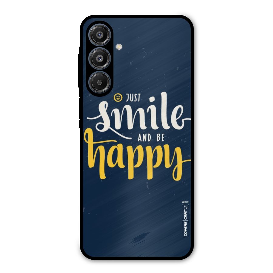 Just Smile Metal Back Case for Galaxy A16 5G