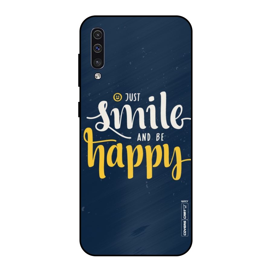 Just Smile Metal Back Case for Galaxy A30s