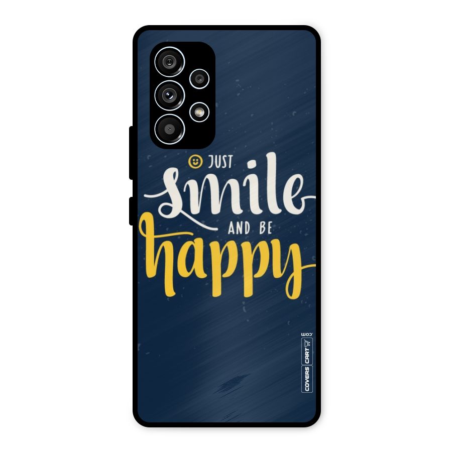 Just Smile Metal Back Case for Galaxy A53 5G
