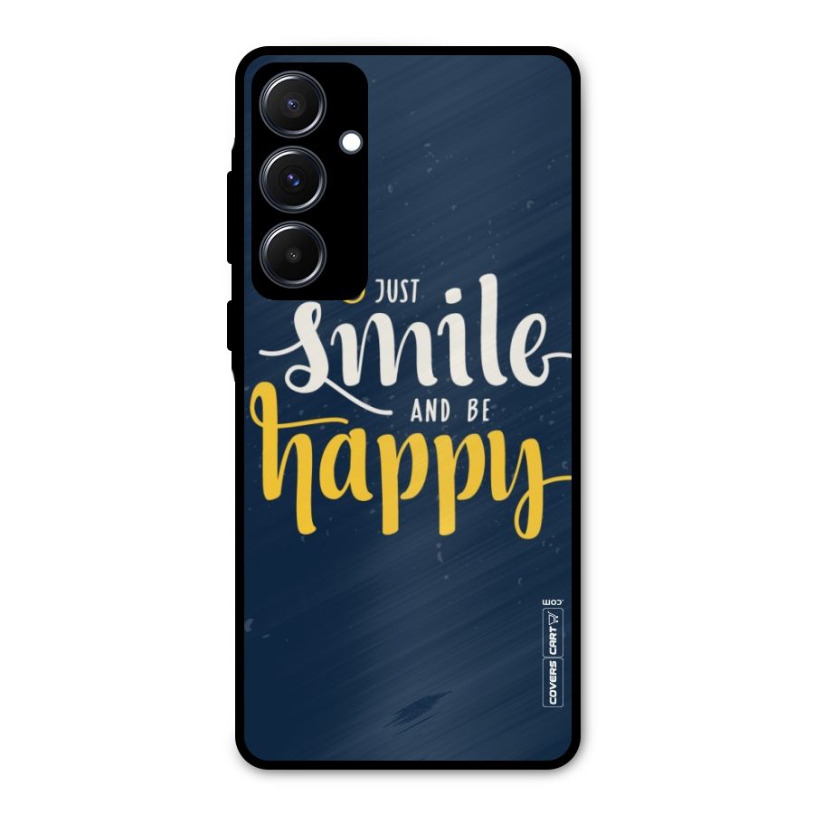 Just Smile Metal Back Case for Galaxy A55
