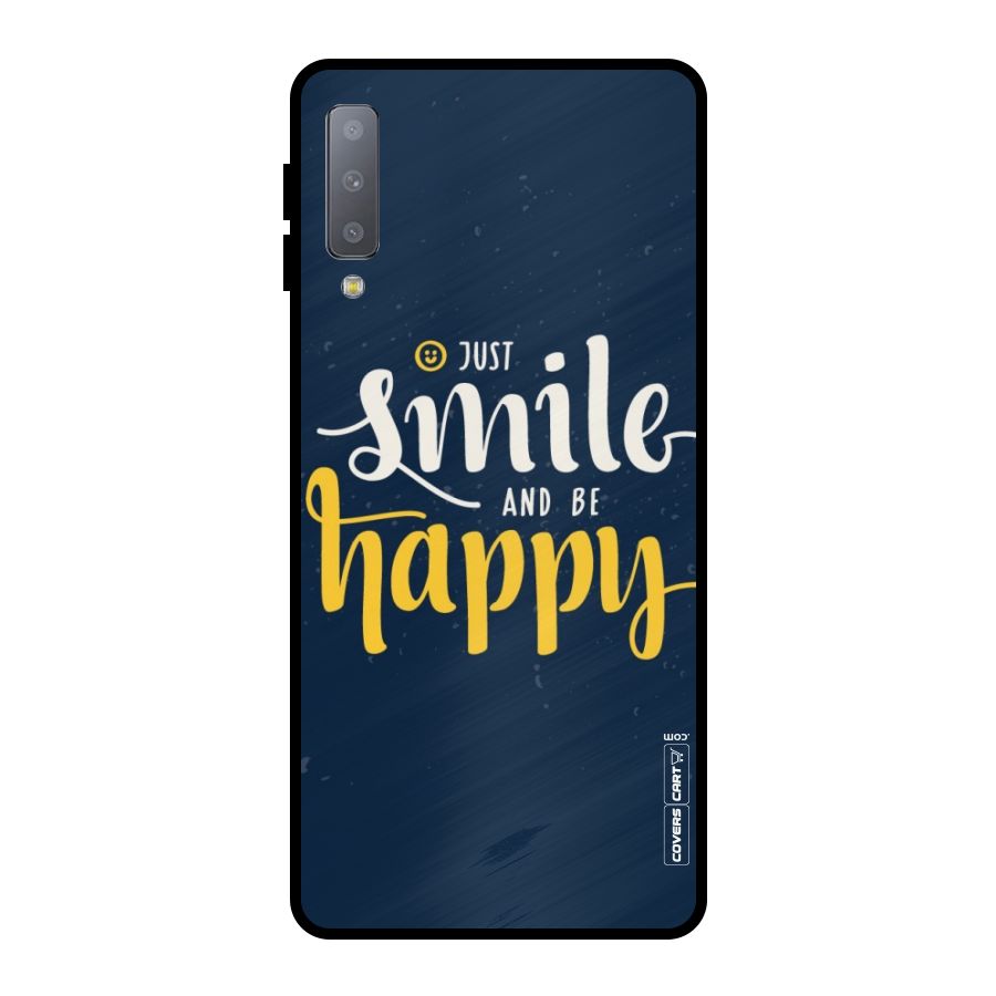 Just Smile Metal Back Case for Galaxy A7 (2018)