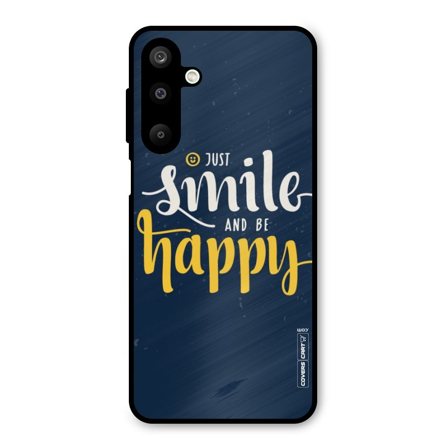 Just Smile Metal Back Case for Galaxy M16
