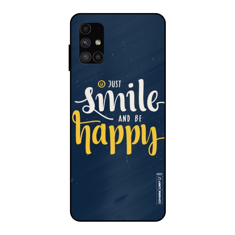 Just Smile Metal Back Case for Galaxy M51
