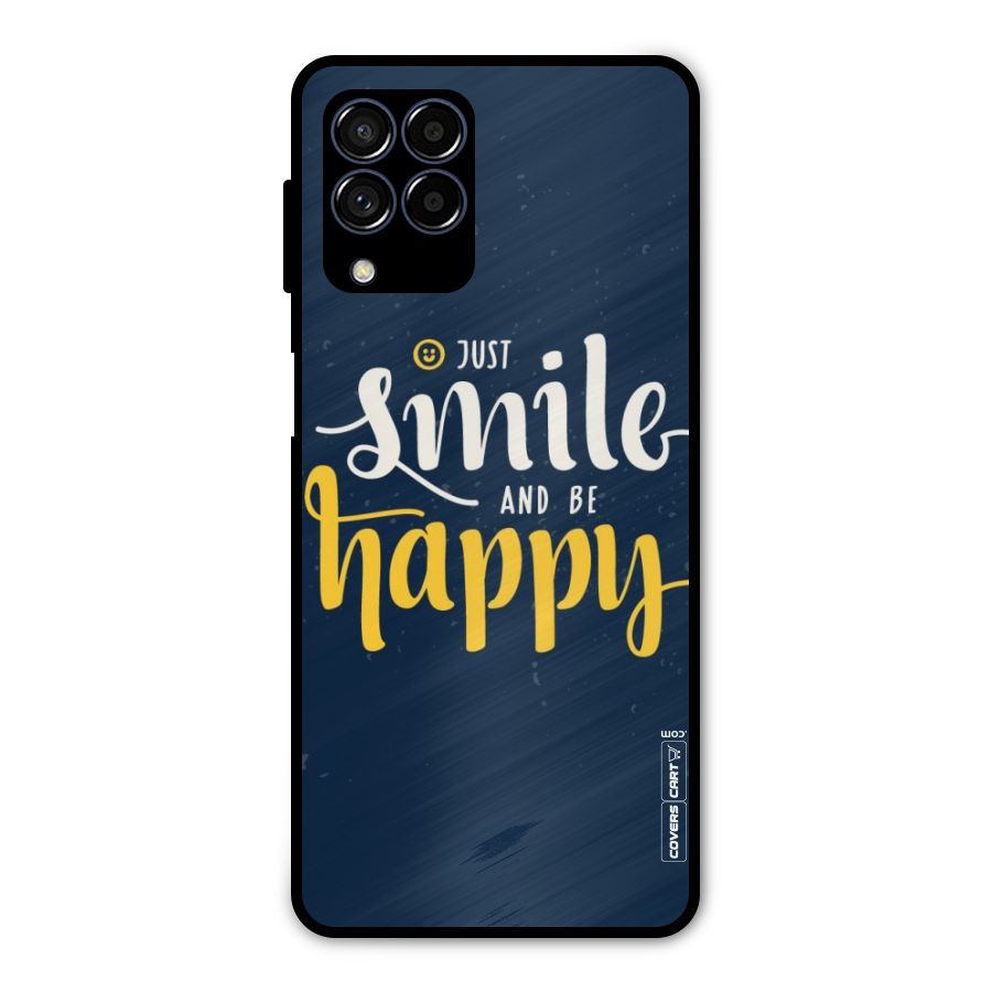Just Smile Metal Back Case for Galaxy M53 5G