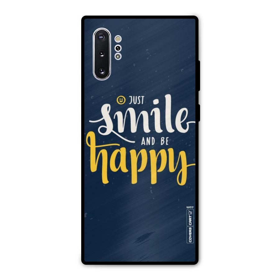 Just Smile Metal Back Case for Galaxy Note 10 Plus