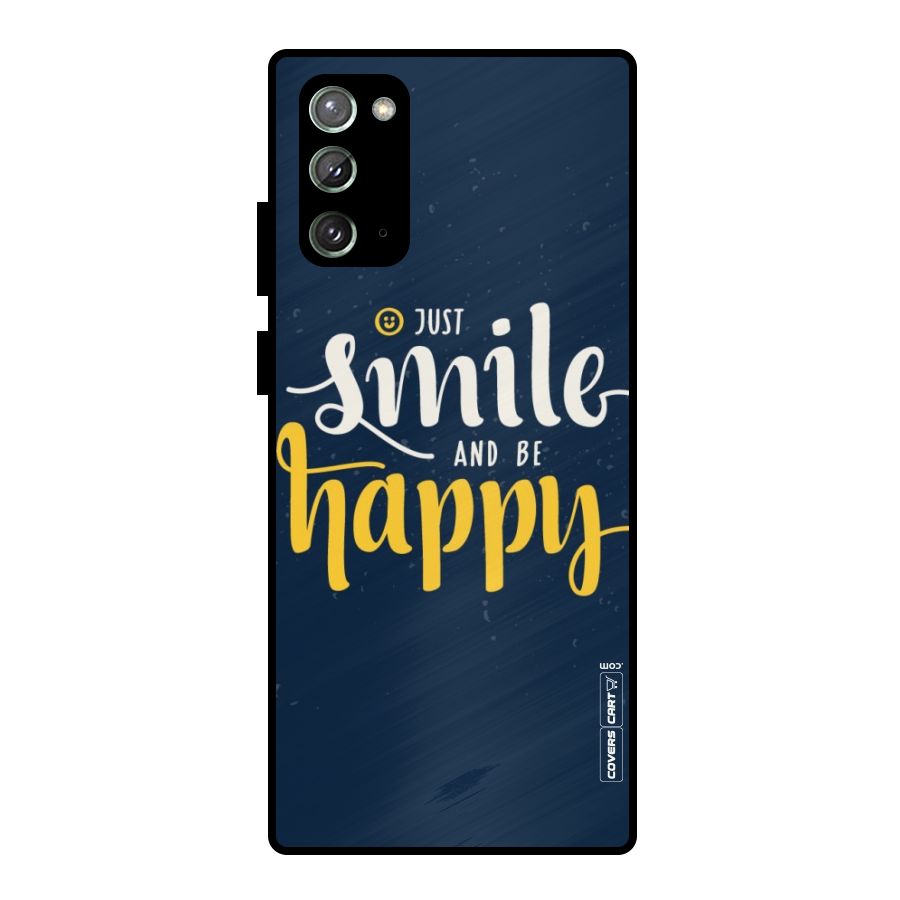 Just Smile Metal Back Case for Galaxy Note 20
