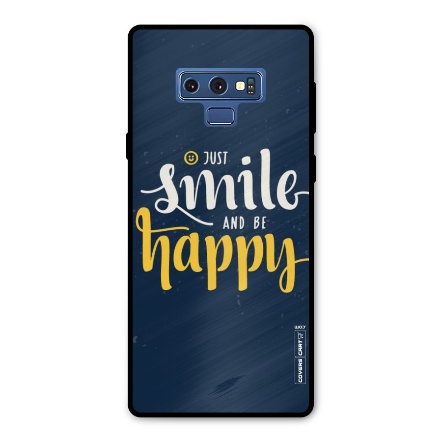 Just Smile Metal Back Case for Galaxy Note 9