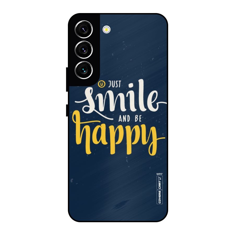 Just Smile Metal Back Case for Galaxy S22 5G
