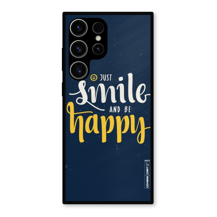 Just Smile Metal Back Case for Galaxy S23 Ultra