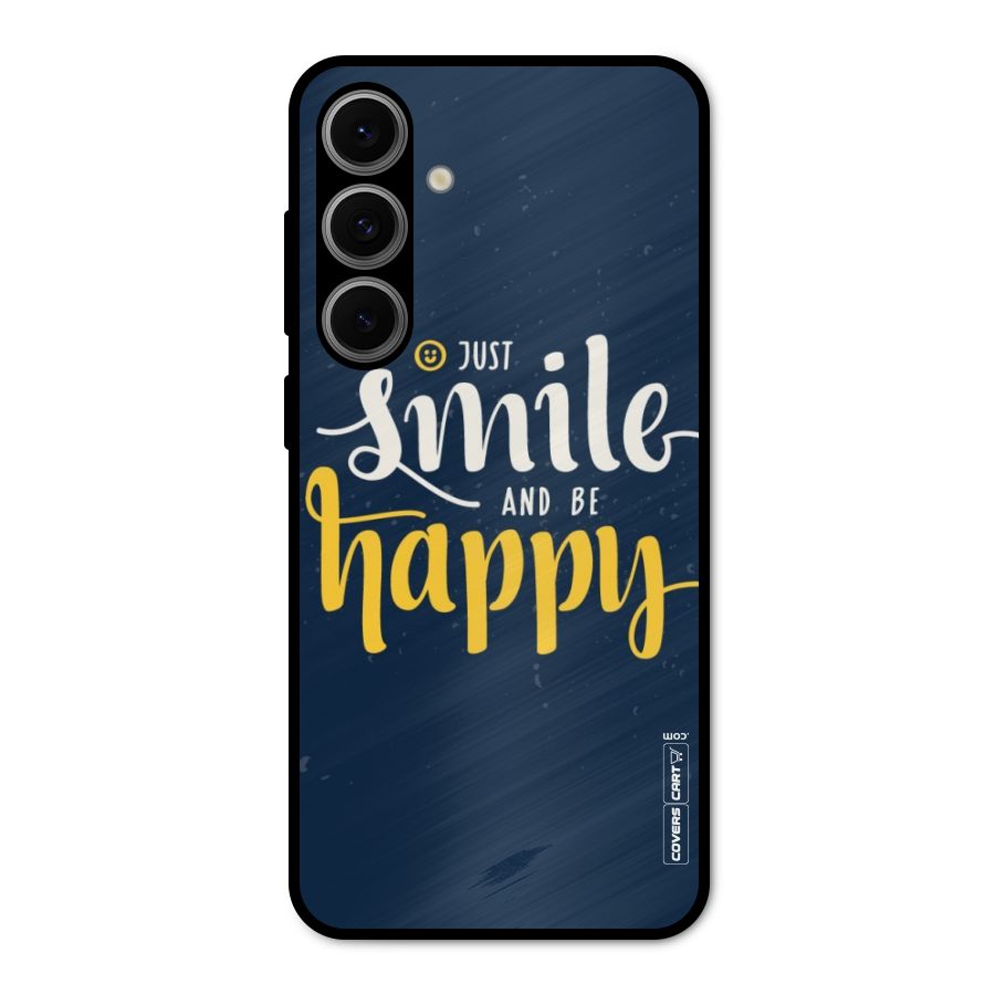 Just Smile Metal Back Case for Galaxy S24 FE