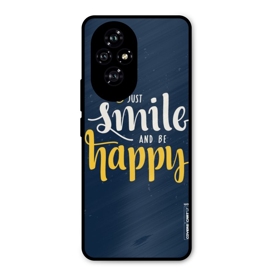 Just Smile Metal Back Case for Honor 200