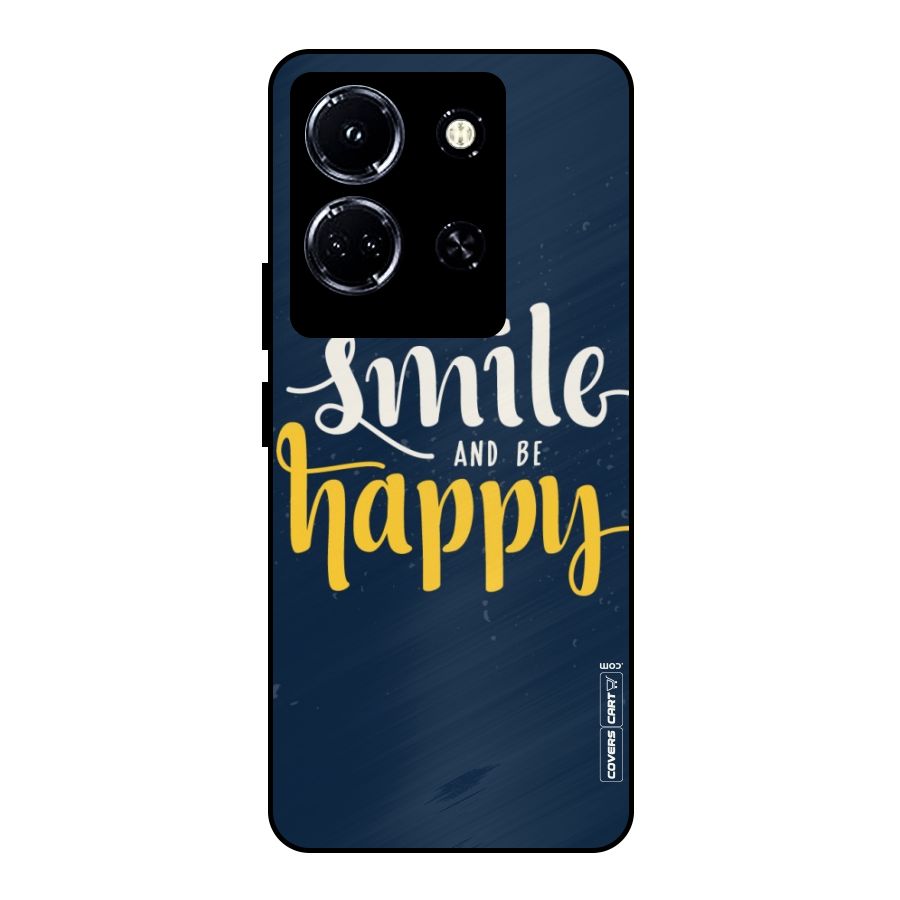 Just Smile Metal Back Case for Infinix Note 30 5G